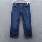 Citizens of Humanity Womens Kelly Cropped Jeans 27 Blue Low Waist Stretch Denim