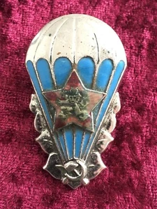 (A39-378) Original CSSR CZ Abzeichen Fallschirmjäger Alt mit Zahl TOP SELTEN !!! - Bild 1 von 7