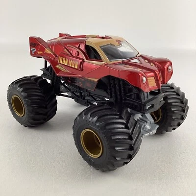Camión diecast Hot Wheels Monster Jam Marvel Iron Man Stark 1:24 vehículo grande Foto 1 de 4