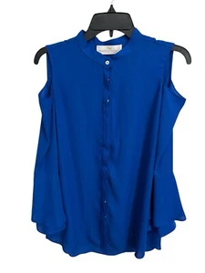 Amanda Uprichard Cold Shoulder Bluse royalblau Größe M - Bild 1 von 9