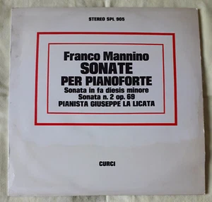 SONATA IN FA# MIN. / SONATA N. 2 OP. 69 -FRANCO MANNINO- LP 1972 CURCI - SPL 905 - Foto 1 di 9