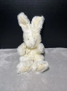 Vintage Russ Cream Bunny Coniglio Peluche Roaker Orecchie Pieghevoli 14" Peluche Pet - Foto 1 di 6