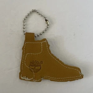 Timberland Boot Leather Key Chain Tag - Light Tan - Picture 1 of 2