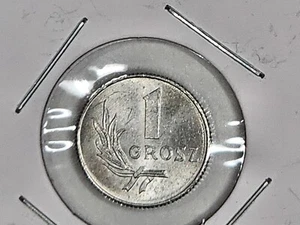 Polonia 1949 1 Groszy Y#39 aluminio - Imagen 1 de 3
