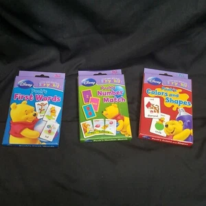 Disney Pooh Flash Karten 36 x3 Poohs Zahl Match Formen und Farben 1. Wörter - Bild 1 von 9