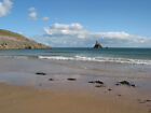 Photo 6x4 Saddle Point and Church Rock Bosherston From the beach at Broad c2007