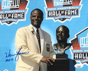 Warren Moon Oilers signed HOF Induction 8x10 photo autographed W Inscription JSA - Picture 1 of 2