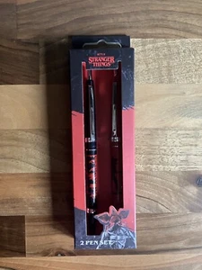 Offizielles Netflix Stranger Things 2er Pack Stift Set Neu Schwarz - Bild 1 von 3