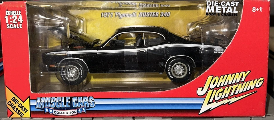 JOHNNY Lightning 1971 PLYMOUTH DUSTER 340 肌肉车 1:24 比例 — 第 1/1 张图片
