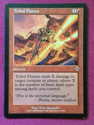 Magic The Gathering INVASION TRIBAL FLAMES red card MTG - Image 1 of 2
