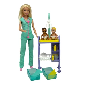 Barbie Baby Doctor You Can Be Anything Juego Pediatra Bebés Accesorios - Imagen 1 de 6