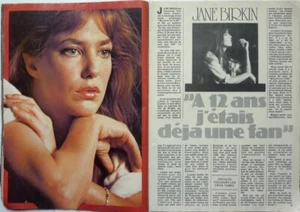 *JANE BIRKIN = Coupure de presse 2 PAGES 1978 / CLIPPING - Imagen 1 de 1