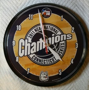 NEW Final Four WALL CLOCK March Madness UNIVERSITY OF CONNECTICUT HUSKIES UCONN - Picture 1 of 6