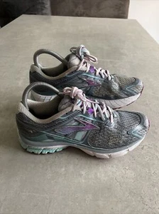 Brooks Ravenna 6 Damen Größe 7,5 Laufschuhe Turnschuhe Silber Cyan Magenta - Bild 1 von 7