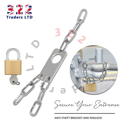 Anti theft bracket entrance Gate hunting livestock farm fencing security Padlock - Image 1 of 4