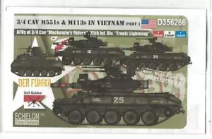 Echelon 3/4 CAV M551 s & M113 s in Vietnam marcature / decalcomanie 1/35 D 356266 ST - Foto 1 di 2