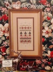 JUST NAN WEIHNACHTEN ELEGANZ KREUZSTICHKARTE & EMB. - Bild 1 von 4