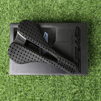 RYET Full Carbon 3D Printed Bike Saddle 240x140mm Road MTB Gravel Bicycle Seat 7x9mm