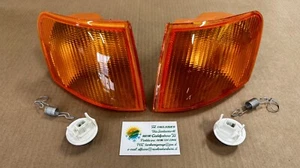 Ford Escort 1990 1991 Coppia Fanali Freccia Anteriore Arancio - Foto 1 di 4