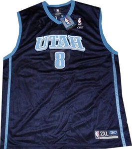 Deron Williams Utah Jazz 7001A Reebok Older Style Navy Jersey TAGS 2XL - Picture 1 of 5
