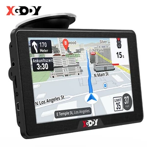 XGODY 7 Zoll LKW GPS Navi Navigationsgerät PKW Navigation 8GB+256MB DE EU Karten - Bild 1 von 14
