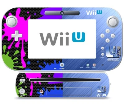 Skin Decal Vinilo for Nintendo Wii U Console + Controller SPLATBROS SMASH - Image 1 of 3