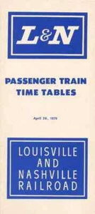 Horario de pasajeros L&N Louisville & Nashville 1970 envío gratuito - Imagen 1 de 1