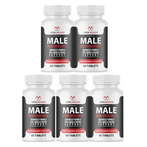 VirilWood Performance & Drive Pills for Men Male Support - 5 Bottles - Picture 1 of 7