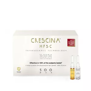 Crescina HFSC Trattamento Transdermico 500 Fiale Uomo 3,5ml x10+10 (10+10x0,12fl - Foto 1 di 1