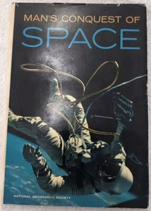 MAN'S CONQUEST OF SPACE  William R Shelton 1968 1st Edition (HCDJ) VG+/EX RARE - Picture 1 of 9