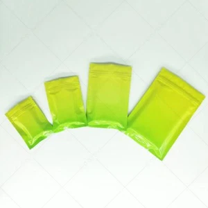 Gripseal Bags Zip Seal Lock Flat Pouch Yellow/Green 2 Tone BPA Free Food Packing - Picture 1 of 18