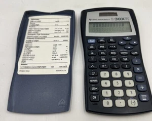 Texas Instruments TI-30X IIS Scientific Calculator Blue w/ Cover Tested Works - Picture 1 of 10