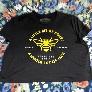 Crop Top Black Tennessee Honey Whiskey Size Medium - Picture 1 of 3