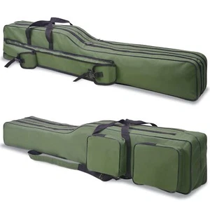 Fishing Rod Case, Portable Fishing Pole Bag Case 4.27ft Waterproof Fishing Ro... - Picture 1 of 7