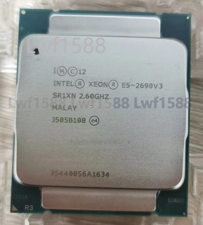 Intel Xeon E5-2690 V3 CPU 12 core 2.6GHz SR1XN 30MB 135W LGA 2011-3 processor - Image 1 of 1