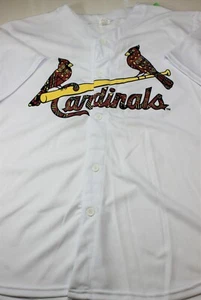 Men's  St. Louis Cardinals Kolton Wong Jersey XL 24.5 x 30 White - Picture 1 of 4
