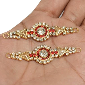 6 Pcs, Rhinestone connector - Picture 1 of 8