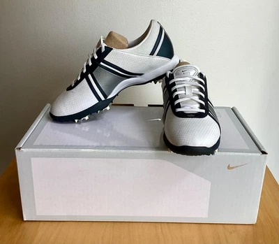 $130 Nike Air Dormie II Mujer’s 6.5M Zapatos de Golf Cuero Blanco/Púrpura/Gris  Foto 1 de 4