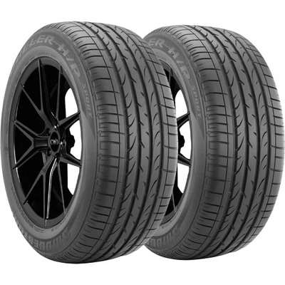 (QTY 2) 255/45-20 Bridgestone Dueler HP Sport 101W SL Black Wall Tires Foto 1 de 4