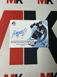 ANDRE BURAKOVSKY 2024-25 SP AUTHENTIC SIGN OF THE TIMES AUTO - Picture 1 of 1