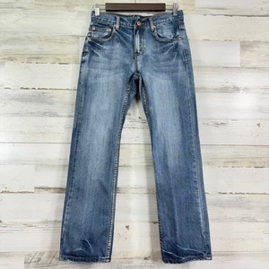 Baileys Point Vintage Straight Leg Denim Jeans Girls Size 14 Distressed - Picture 1 of 11