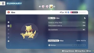 Shiny 6IV Timid Abra Pokémon ZA + Master Ball - Picture 1 of 4