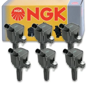 6 pcs NGK Ignition Coil for 2006-2009 Chevrolet Trailblazer 4.2L L6 - Spark lr - Picture 1 of 5