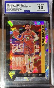 NBA Finals | Jalen Brunson Flux Fanatics Cracked Ice 2020-21 CGC 10 Gem Mint - Picture 1 of 2