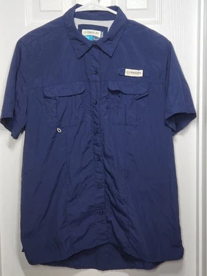 Magellan Outdoors Shirt Womens L Navy Blue Laguna Madre Vented Moisture Wicking - Image 1 of 4