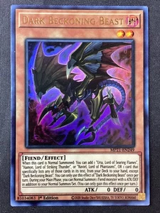 Yu-Gi-Oh TCG #MP21-EN249 Dark Beckoning Beast 1st Edition Ultra Rare LP - Picture 1 of 2