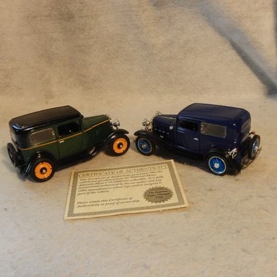 2 Diecast CHEVY Chevrolet 1930 Coach 1932 Standard National Motor Museum Mint - Image 1 of 4