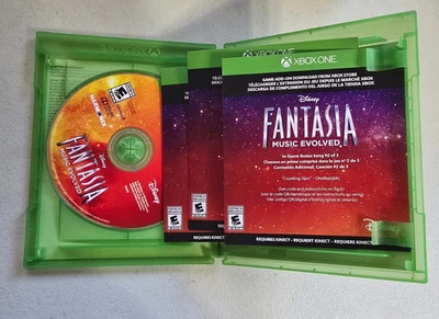 Fantasia Music Evolved Xbox One X1 MINT DISC In Case USED DLC Disney Kinect - Image 1 of 4