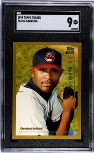 Topps Traded #T33 CC Sabathia Rookie 1999 como nuevo SGC 9 - Imagen 1 de 2