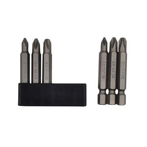 6Pcs 50mm JIS Screwdriver Bit Set with Magnetic Tip,1/4 Hex Shank, S2 Alloy S... - Picture 1 of 8